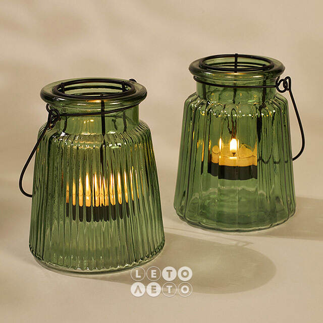 Подвесной стеклянный подсвечник Laurenia 12 см, 2 шт Boltze