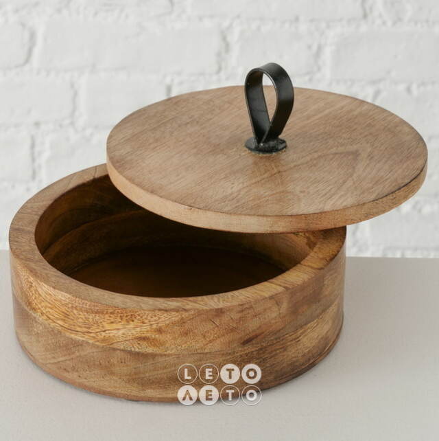 Деревянная банка для хранения Bedonia 19 см Boltze