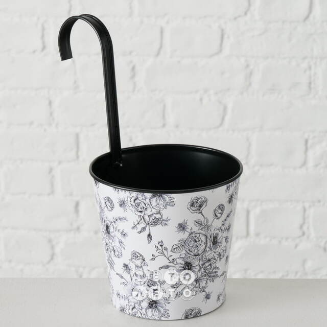 Подвесное кашпо-ведерко для балкона De Fleurs 24*19 см, металл Boltze