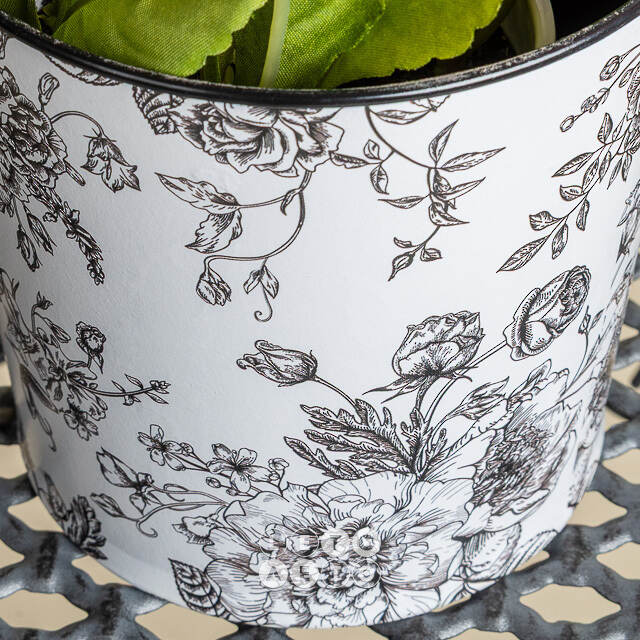 Подвесное кашпо-ведерко для балкона De Fleurs 24*19 см, металл Boltze