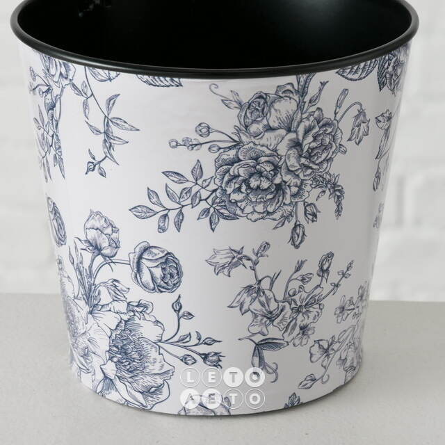 Подвесное кашпо-ведерко для балкона De Fleurs 24*19 см, металл Boltze