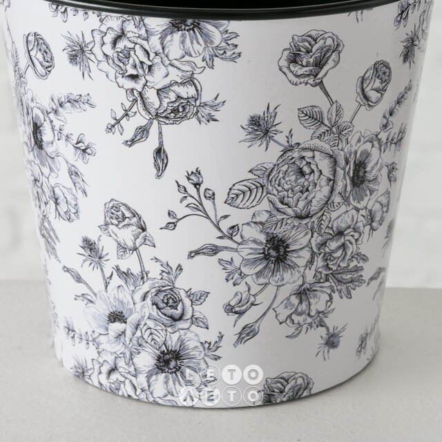 Подвесное кашпо-ведерко для балкона De Fleurs 24*19 см, металл Boltze