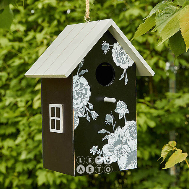 Садовое украшение Скворечник De Fleurs 22*15 см черный Boltze