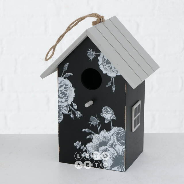 Садовое украшение Скворечник De Fleurs 22*15 см черный Boltze
