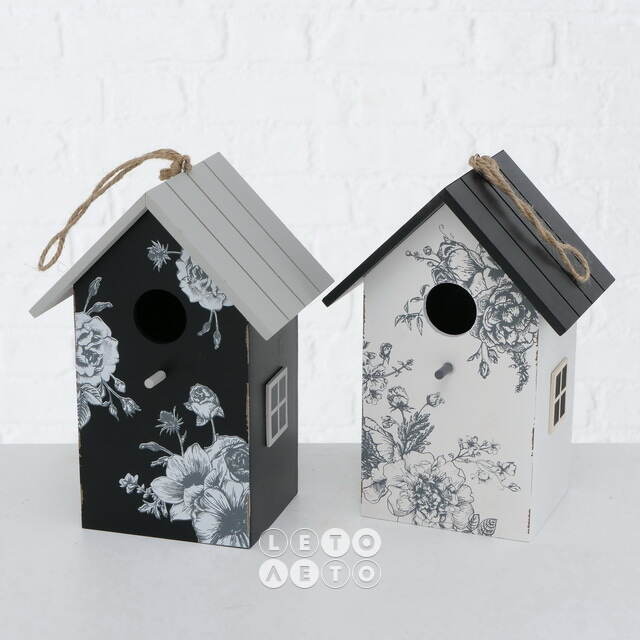 Садовое украшение Скворечник De Fleurs 22*15 см белый Boltze