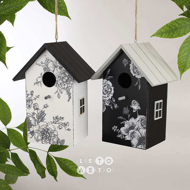 Садовое украшение Скворечник De Fleurs 22*15 см белый Boltze