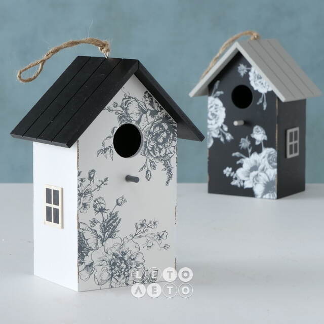Садовое украшение Скворечник De Fleurs 22*15 см белый Boltze