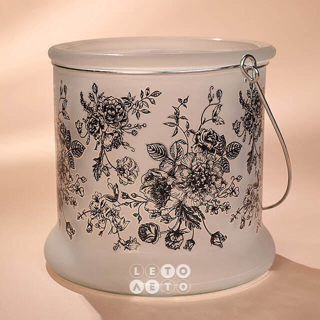 Стеклянный подсвечник De Fleurs 12 см Boltze