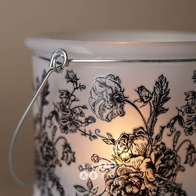 Стеклянный подсвечник De Fleurs 12 см Boltze