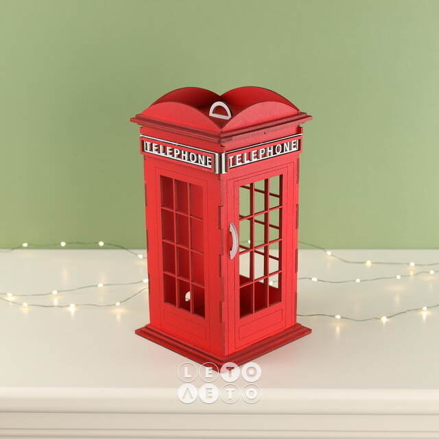Декоративная фигурка Телефонная Будка - London 24 см Christmas Apple
