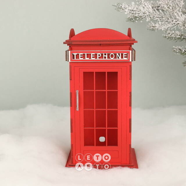 Декоративная фигурка Телефонная Будка - London 24 см Christmas Apple