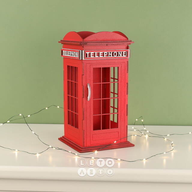 Декоративная фигурка Телефонная Будка - London 24 см Christmas Apple