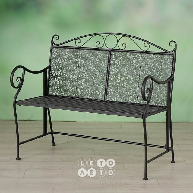 Металлическая садовая скамейка Maddison 105*93*50 см Boltze