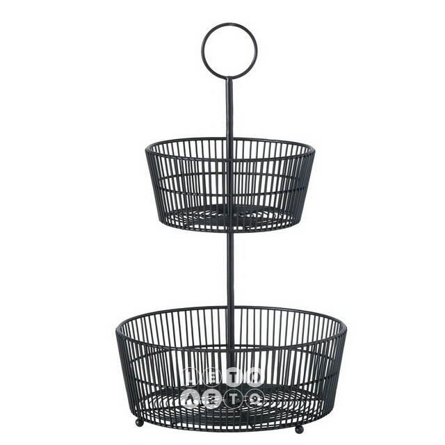 Металлическая этажерка Гранард 44*23 см, двухъярусная Boltze