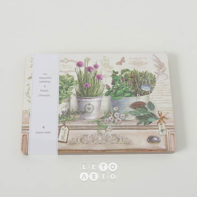 Набор плейсматов Summer Garden: Herbs 40*30 см, 4 шт Boltze