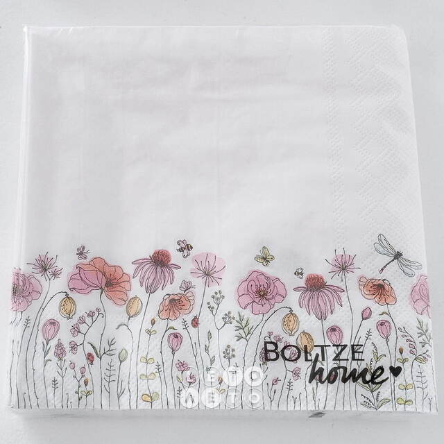 Бумажные салфетки Konstanca: La Flower 17*17 см, 20 шт Boltze