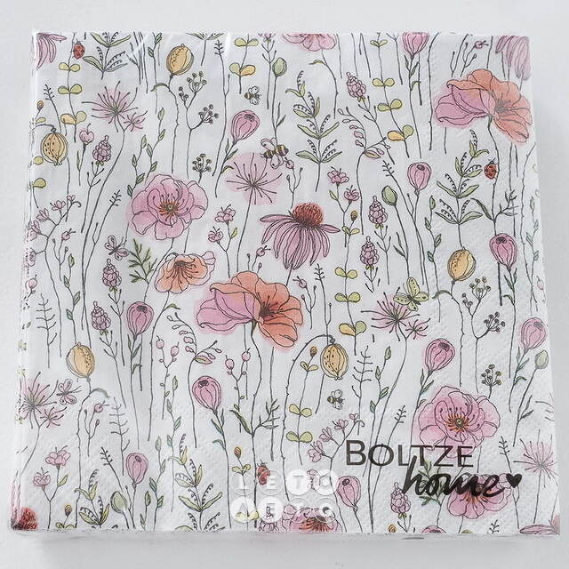 Бумажные салфетки Konstanca: La Floler 17*17 см, 20 шт Boltze