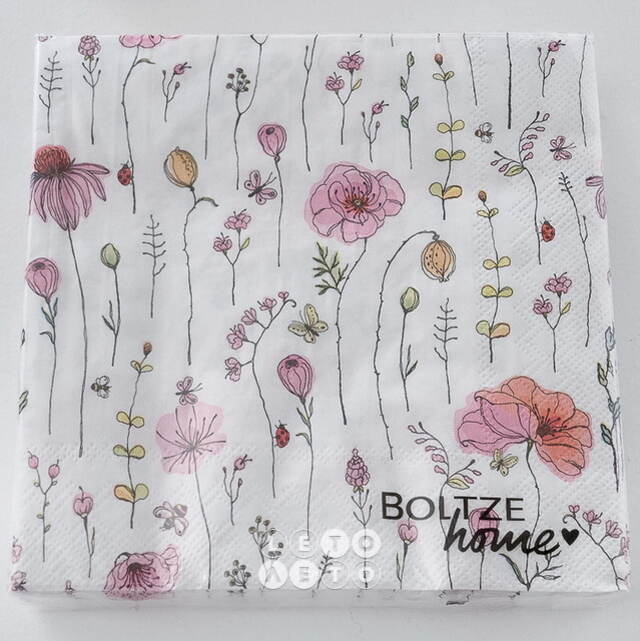 Бумажные салфетки Konstanca: La Fleur 17*17 см, 20 шт Boltze