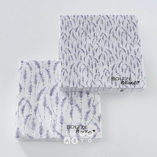 Бумажные салфетки Lavender Secret 17*17 см, 20 шт Boltze