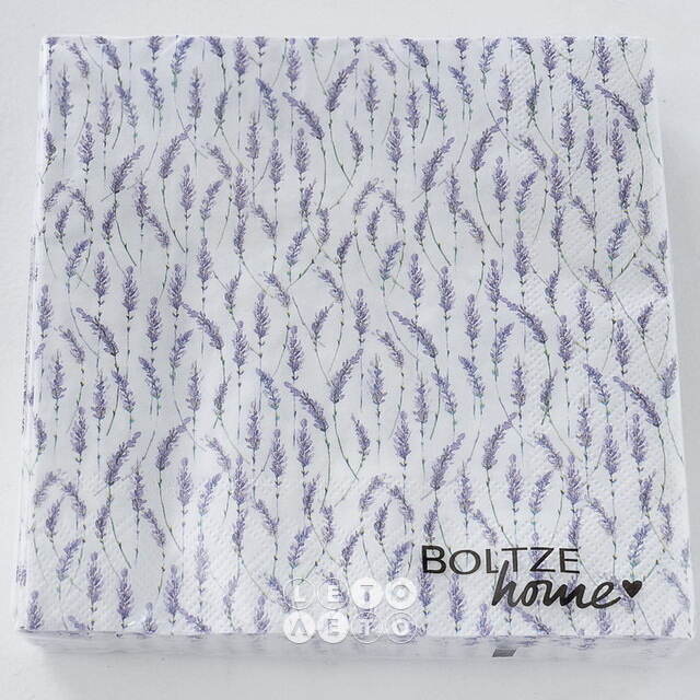 Бумажные салфетки Lavender Dream 17*17 см, 20 шт Boltze