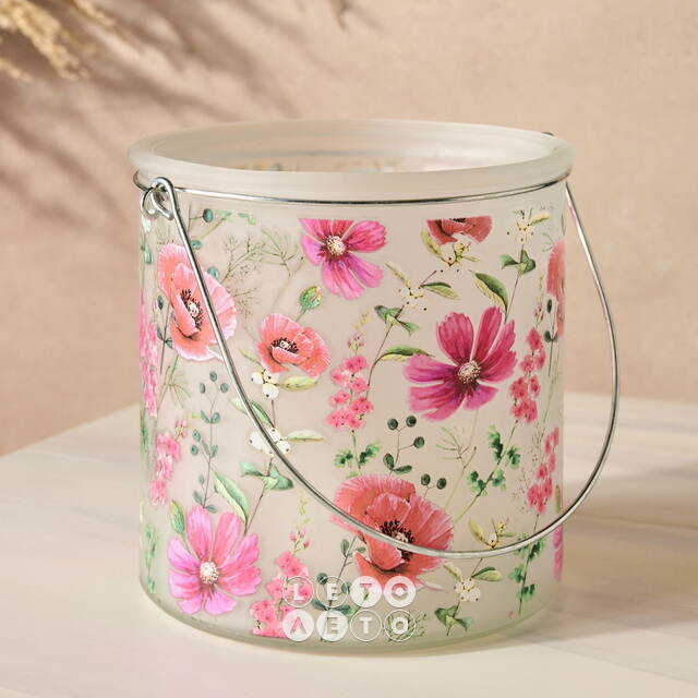 Подвесной стеклянный подсвечник Futrone Flowers 12 см  Boltze (Больтце)