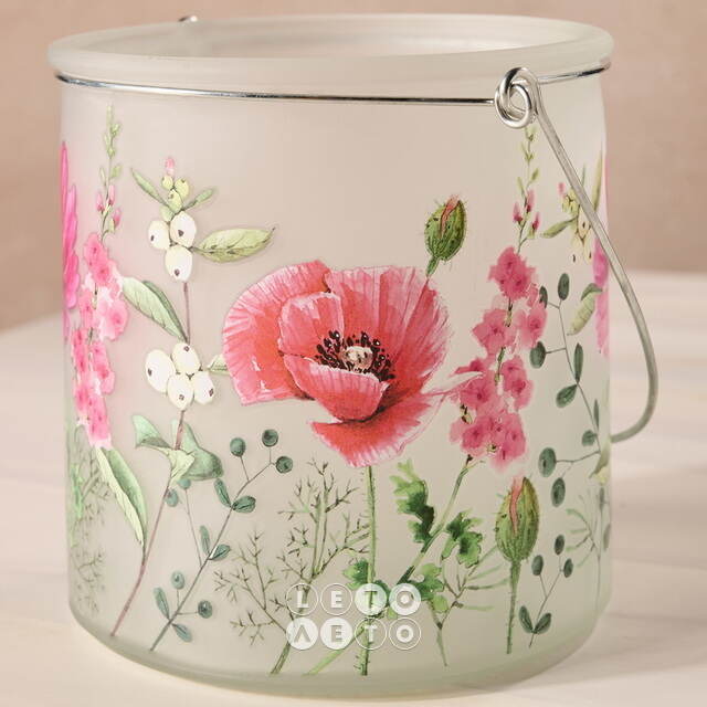 Подвесной стеклянный подсвечник Valdivia Flowers 12 см  Boltze (Больтце)