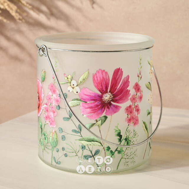 Подвесной стеклянный подсвечник Valdivia Flowers 12 см  Boltze (Больтце)