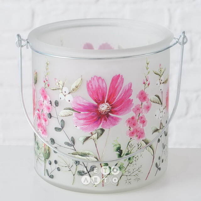 Подвесной стеклянный подсвечник Valdivia Flowers 12 см  Boltze