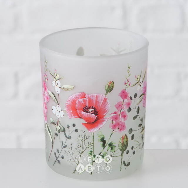 Набор стеклянных подсвечников Futrone Flowers 8-10 см, 2 шт Boltze