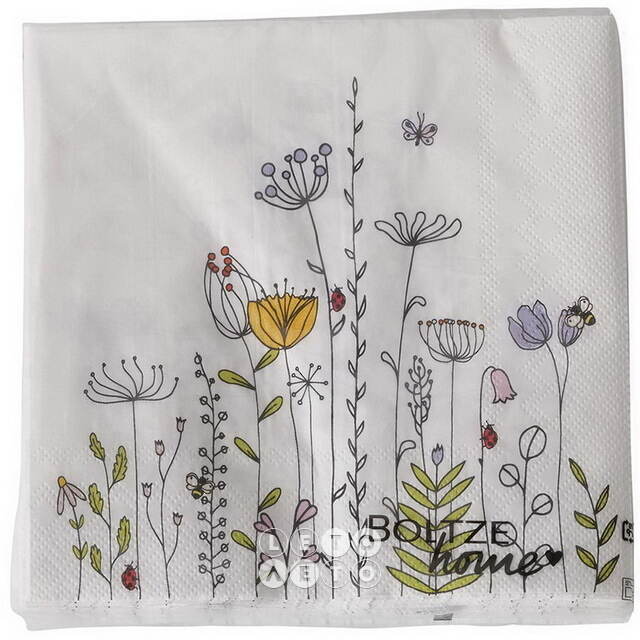 Бумажные салфетки Muermos Florale 17*17 см, 20 шт Boltze