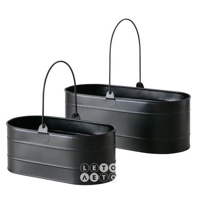 Металлическое кашпо для цветов Gamalia 33*15 см Boltze
