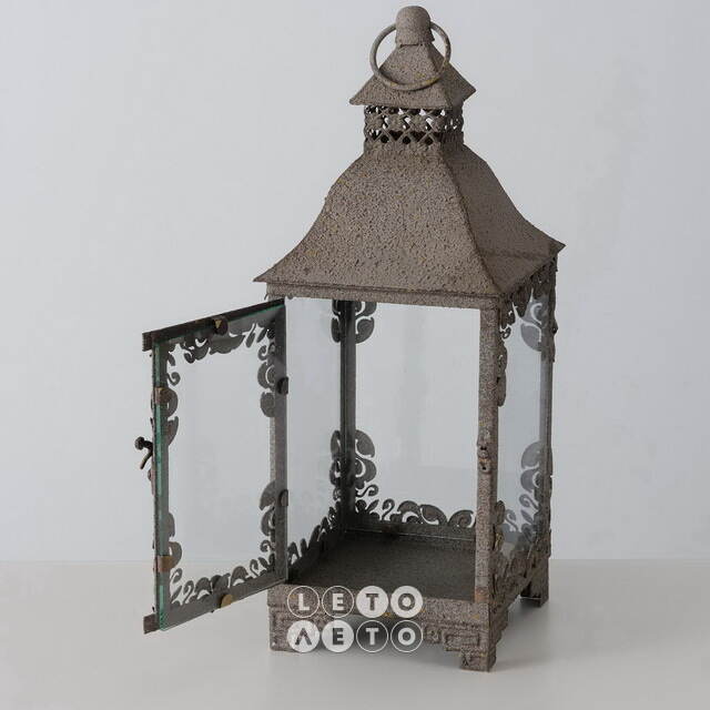 Набор металлических подсвечников-фонарей Rottenberg 40-58 см, 2 шт Boltze