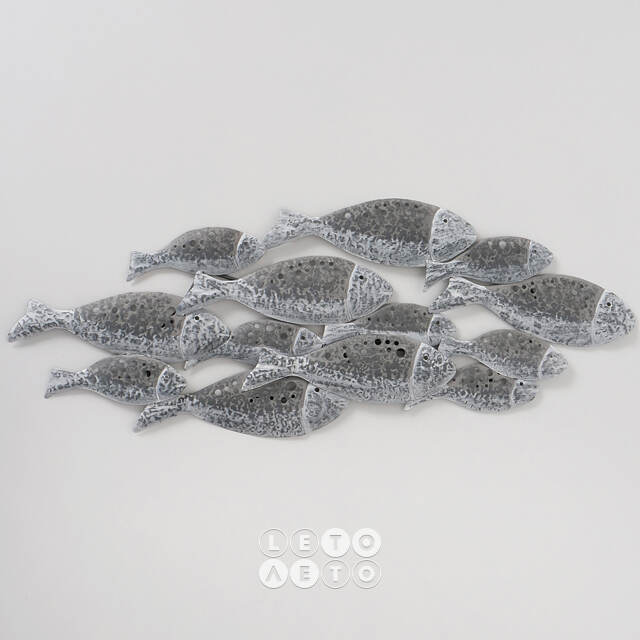Декоративное панно Косяк Рыб - Fischwarm 90*36 см Boltze