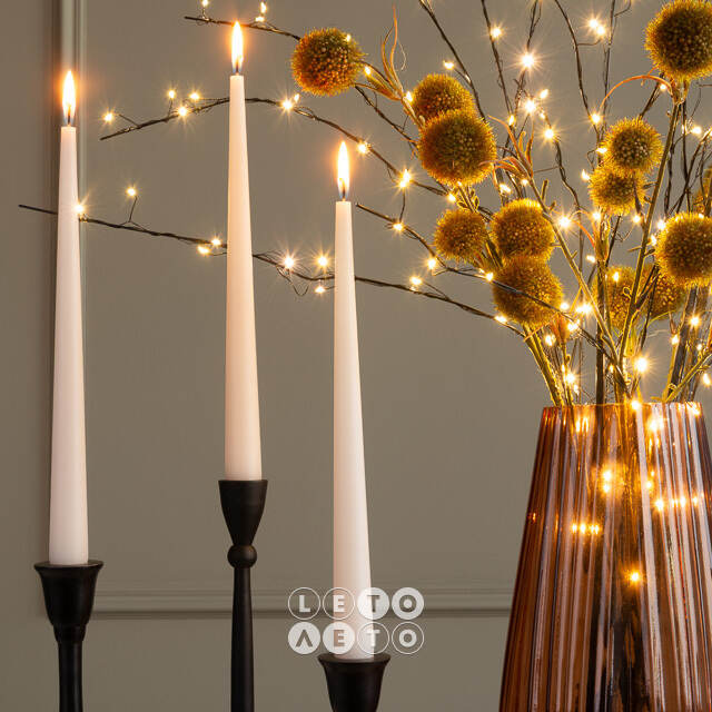 Декоративный подсвечник для 1 свечи Асемира 23 см черный Koopman