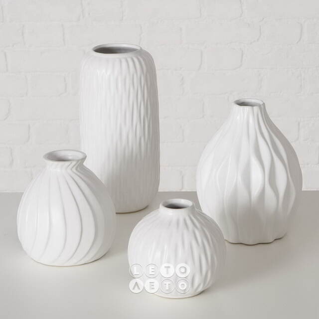 Фарфоровая ваза Masconni Blanco 16 см Boltze