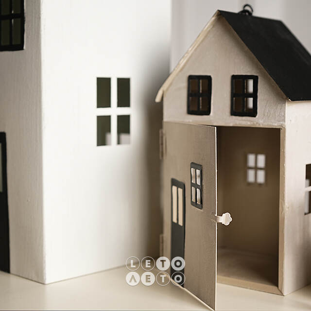 Набор подсвечников - домиков Brighton 13-35 см, 3 шт Boltze