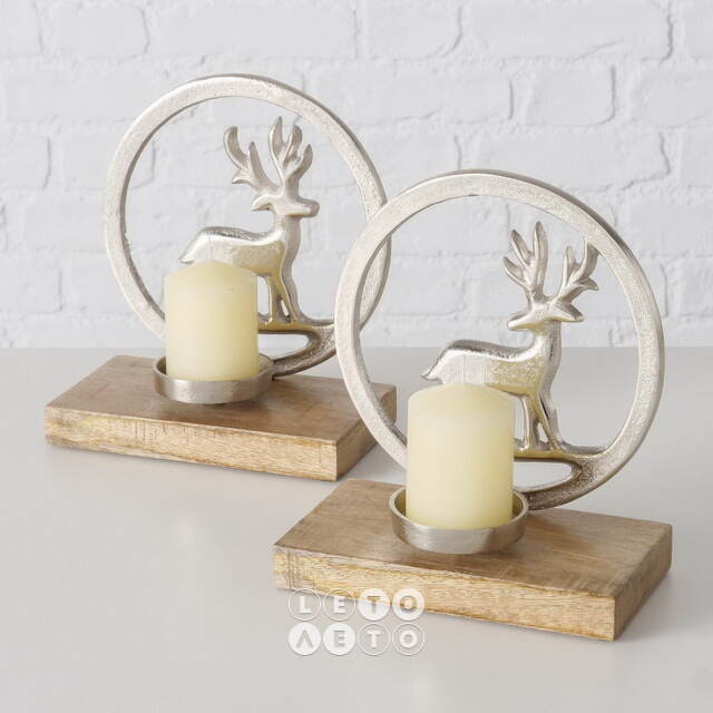 Декоративный подсвечник Deer Rupert 23*20 см Boltze
