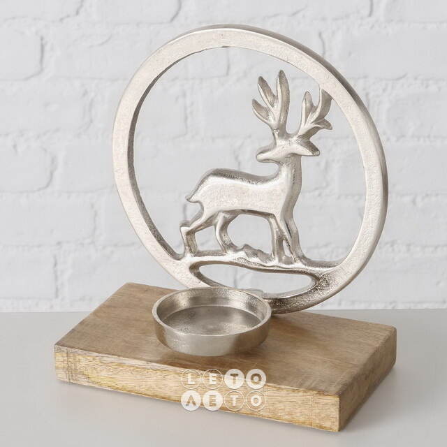 Декоративный подсвечник Deer Hernes 23*20 см Boltze