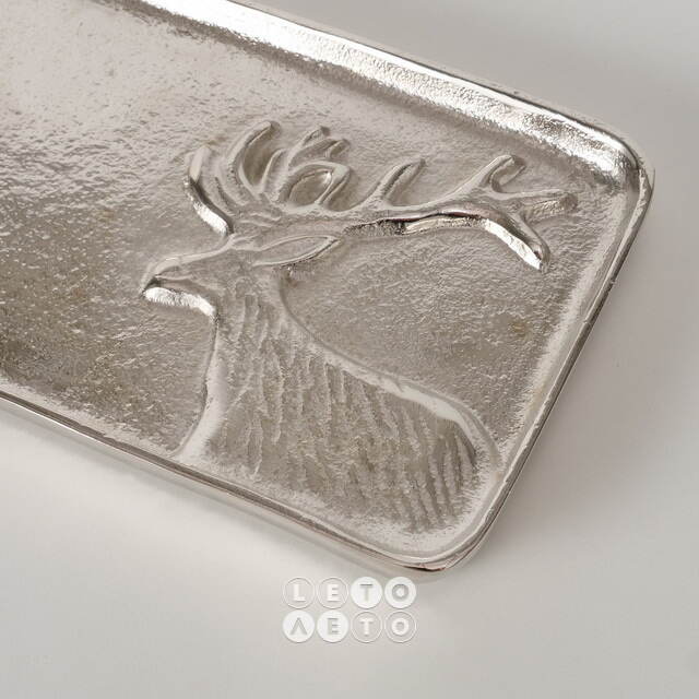 Металлический поднос Deer Majesto 37*13 см Boltze
