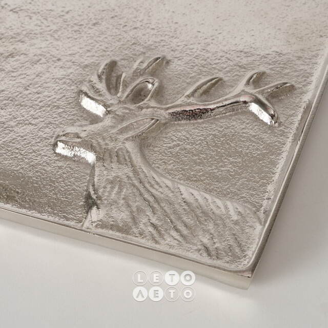Металлический поднос Deer Majesto 19*19 см Boltze