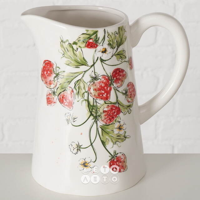 Керамический кувшин Sweet Strawberries 22 см Boltze