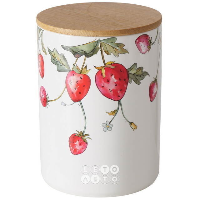 Банка для хранения Sweet Strawberries 17 см, 2 шт Boltze