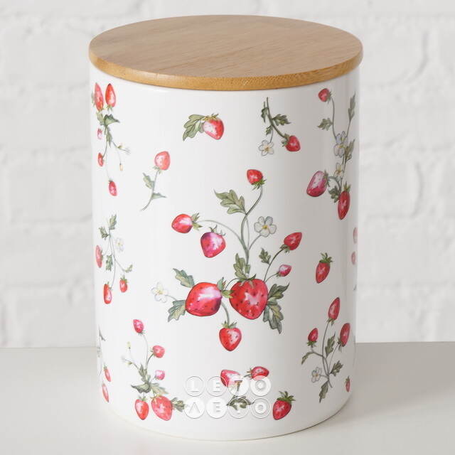Банка для хранения Sweet Strawberries 17 см, 2 шт Boltze