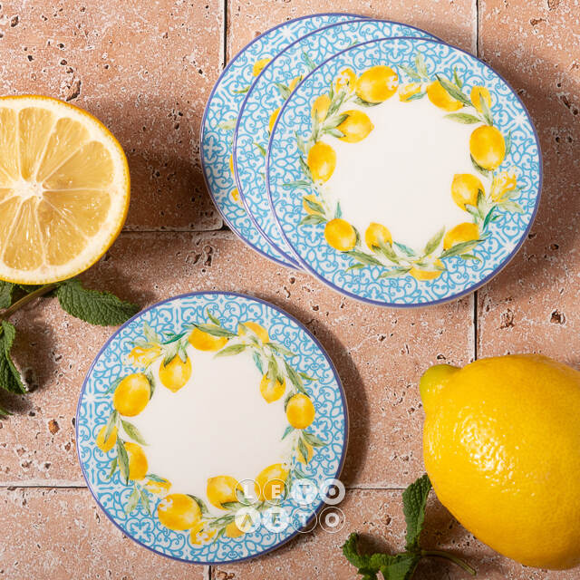 Набор подставок под кружки Capri Lemony 10 см белый, 4 шт Boltze