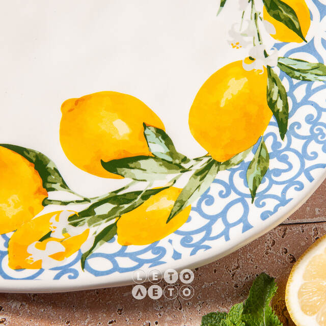 Сервировочное блюдо Capri Lemony 39*31 см Boltze