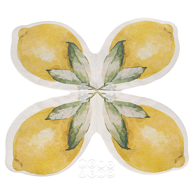 Бумажные салфетки Lemon 16 см, 12 шт Boltze