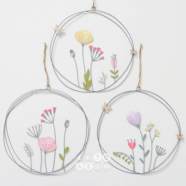 Декоративное панно Pink Floweret 30 см Boltze