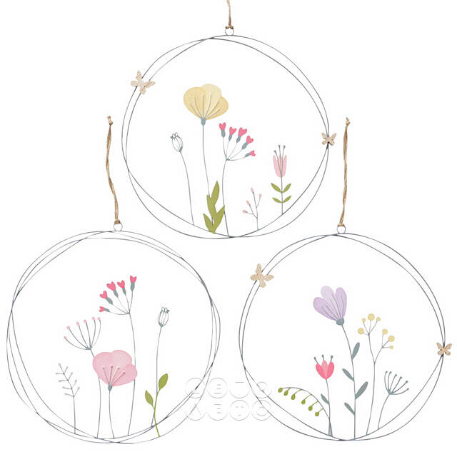 Декоративное панно Pink Floweret 30 см Boltze