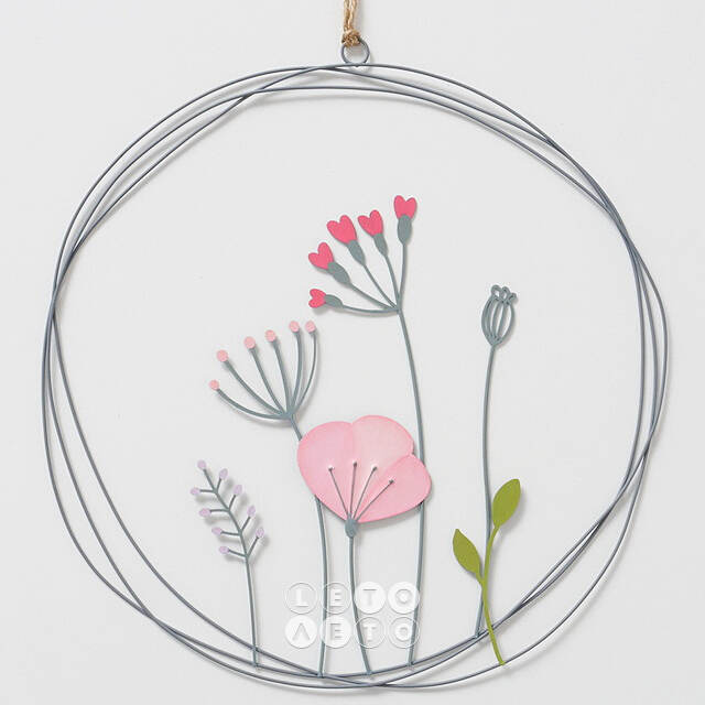 Декоративное панно Pink Floweret 30 см Boltze