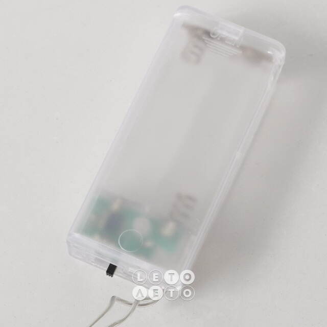 Светодиодная гирлянда на батарейках Домики 1.85 м, теплые белые LED лампы, таймер, IP20 Boltze